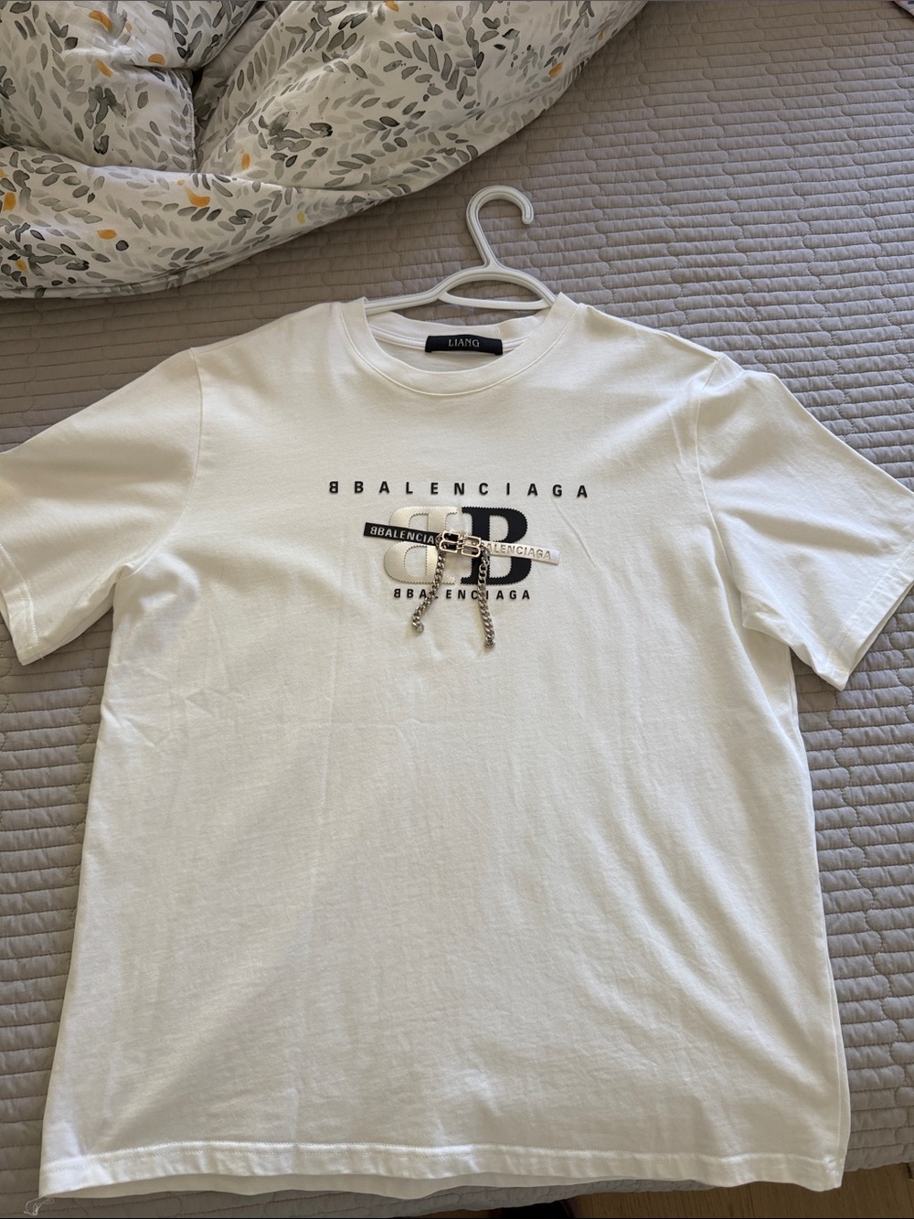 White Logo Graphic T-Shirt